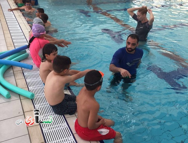  كفرقاسم : اقبال كبير في افتتاح دورات السباحة تحت رعاية قسم الرياضة وجمعية المشجع القسماوي